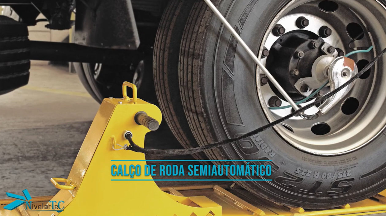Calço de roda semiautomático NivelarTec